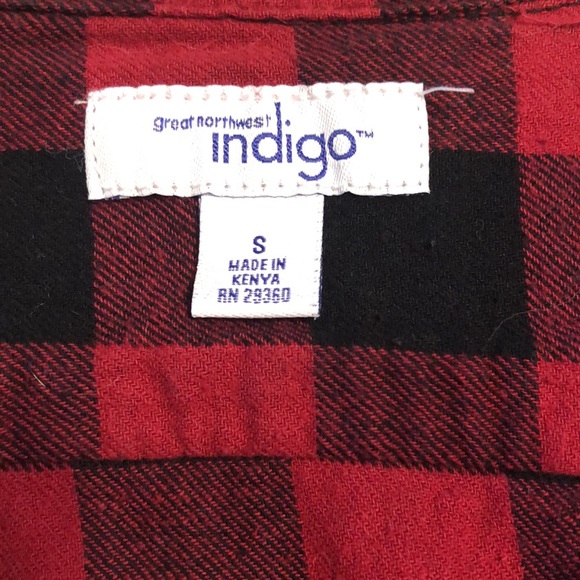 Red and black flannel, size S - Picture 3 of 3